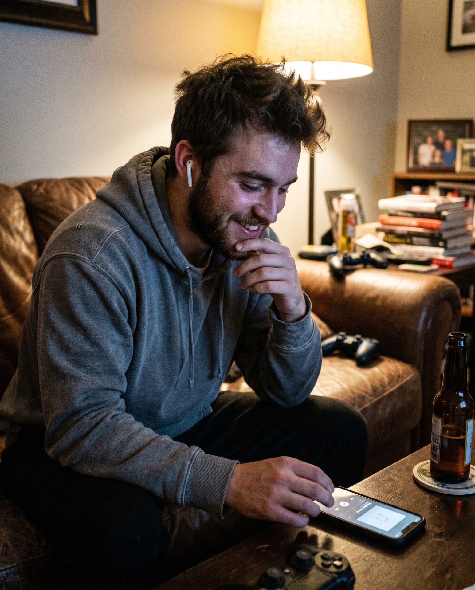 Two brothers sharing a candid moment