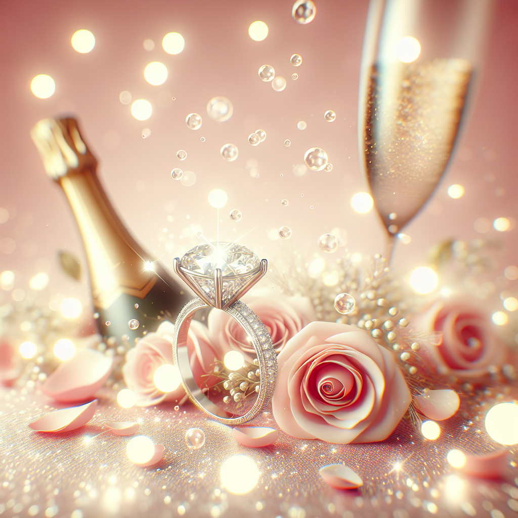 An engagement moment, rings, a quiet yes, the kind of day that deserves a song.