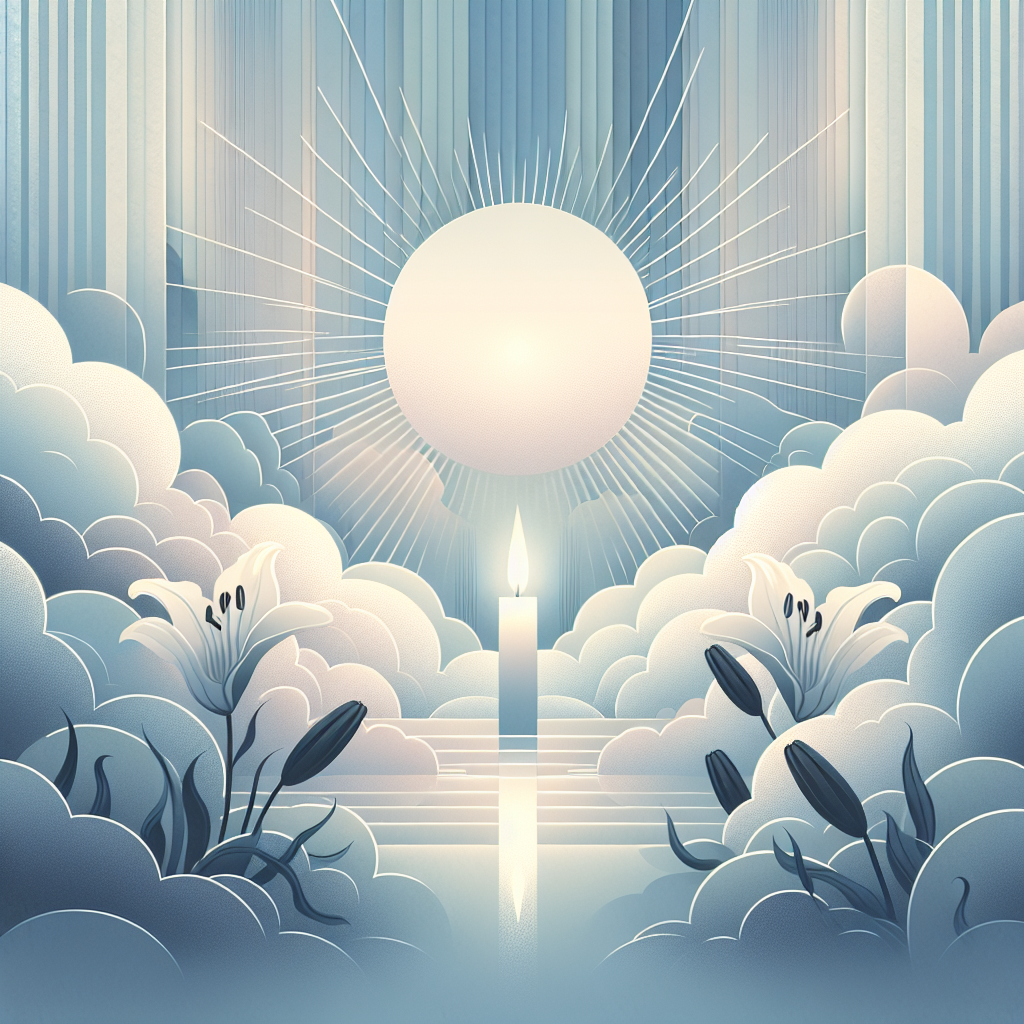 A quiet memorial moment for a beloved pet, the kind of grief a song helps hold.