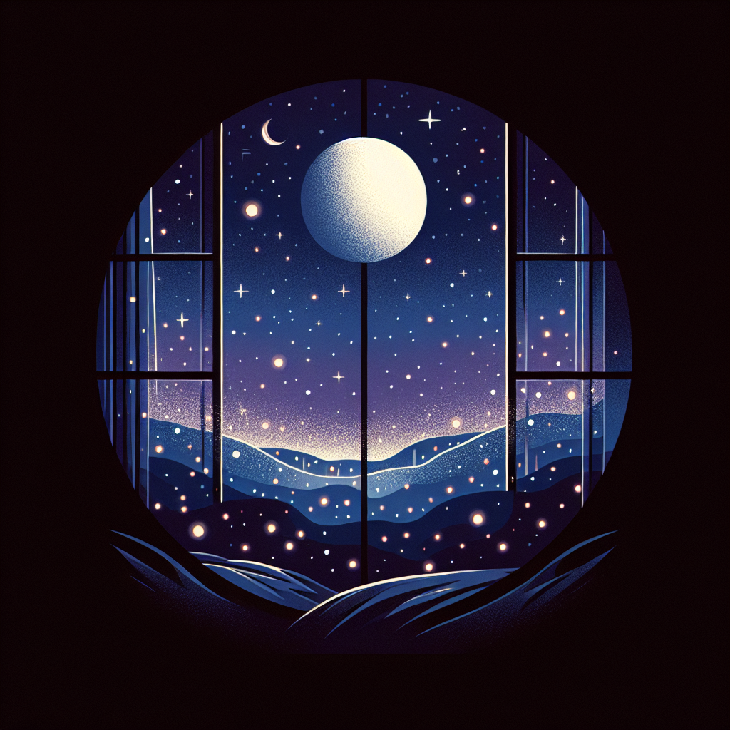 A quiet moment of missing someone far away, the kind a song turns into something bearable.